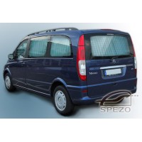 Mercedes-Benz Viano/V639 - (Короткая база VIN 639811) Полный комплект штор двухслойные с защипами